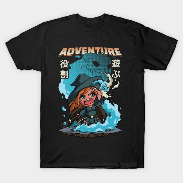 Anime Gaming Adventure RPG Witch T-Shirt by KoemiHouse